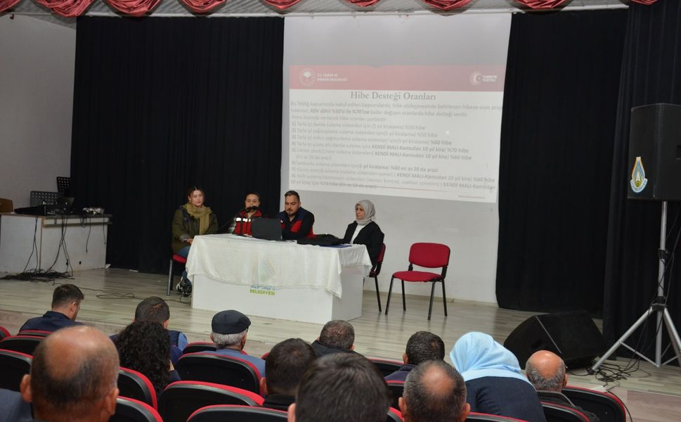 Afşin’de Çiftçilere Modern Sulama ve Hibe Desteği Anlatıldı