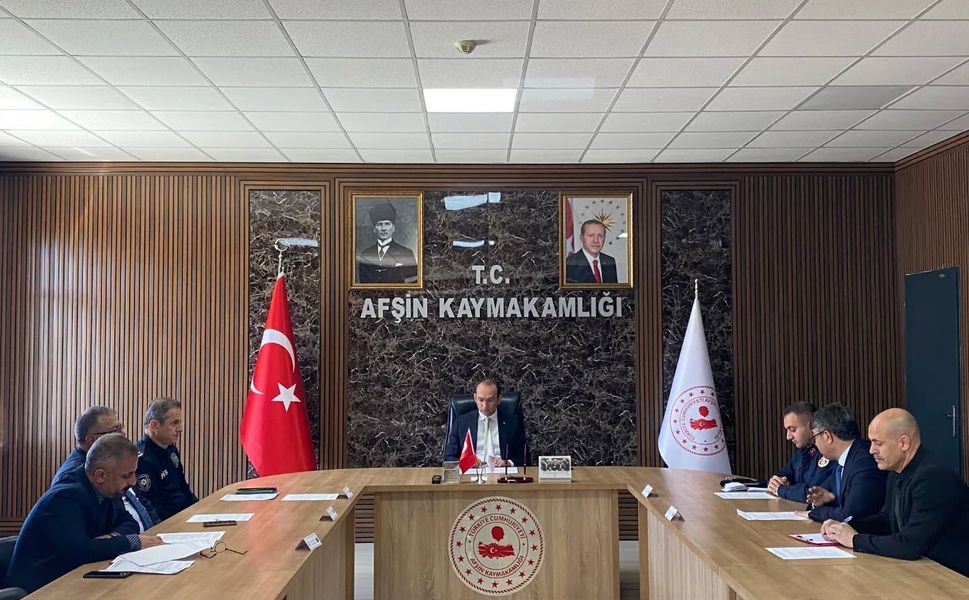 Afşin’de Eğitim Güvenliği Toplantısı Yapıldı