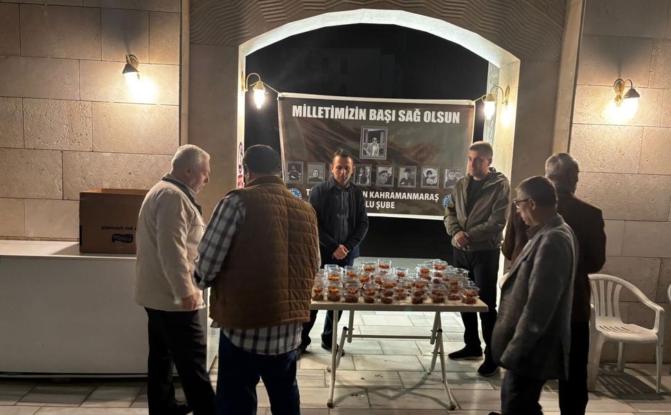 Afşin’de Hayatını Kaybedenler İçin Lokma Dağıtıldı