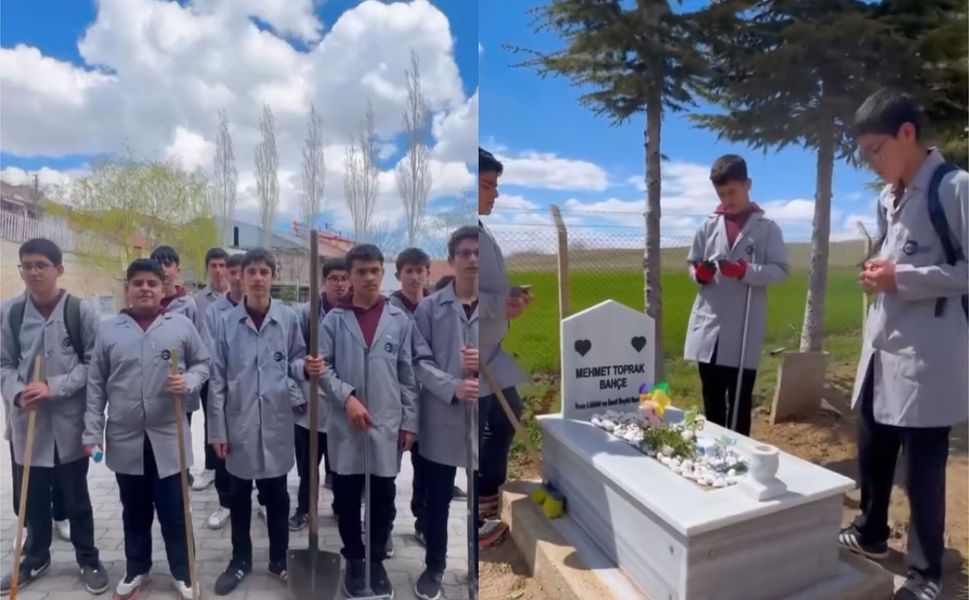 Afşin’de Öğrencilerden Örnek Davranış: Mezarlıkta Bahar Temizliği Yapıldı