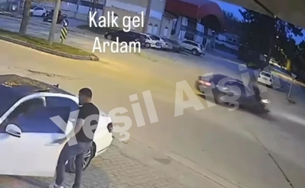 Afşin’de Otomobil ile Motosiklet Kazasının Görüntüleri Ortaya Çıktı