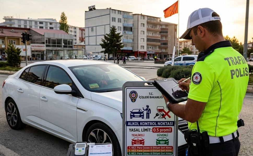Afşin’de Alkollü Sürücüye Rekor Ceza!
