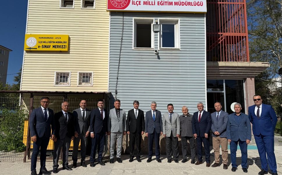 Kahramanmaraş Milli Eğitim Heyeti Afşin’de Temaslarda Bulundu