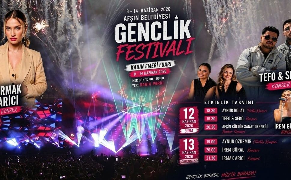 Afşin’de Gençlik Festivali Başlıyor