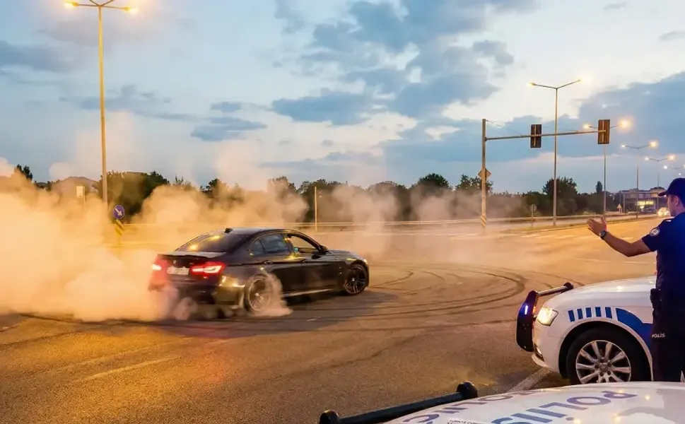 Drift Yapan Sürücüye 140 Bin TL Ceza