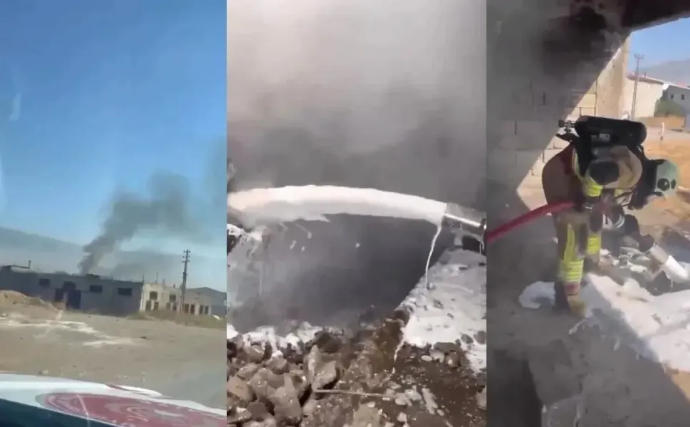Deri Deposunda Yangın: İtfaiyenin Hızlı Müdahalesi Felaketi Önledi