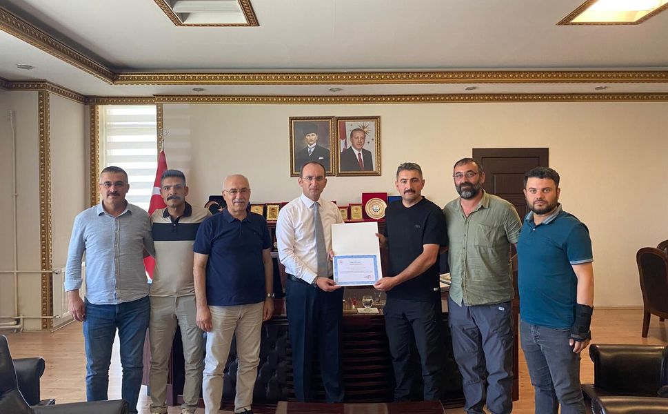 Kaymakam Sarıdoğan’dan Afşin Avcılar ve Atıcılar Derneği’ne Teşekkür Belgesi