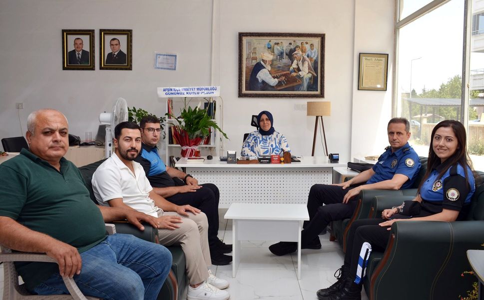 Afşin Emniyeti’nden Yeşil Afşin Gazetesi'ne 24 Temmuz Ziyareti