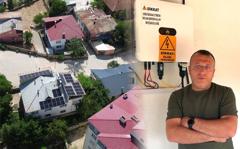 Afşin'de Çatısına Güneş Paneli Kurdu, Elektrik Faturasını Sıfırladı