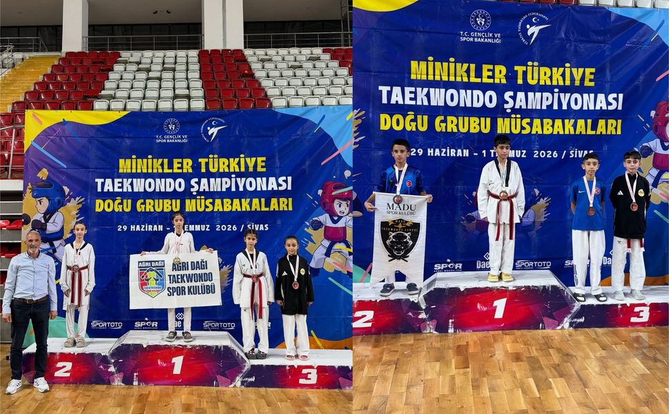 Afşinli Taekwondocular Sivas’tan Madalyayla Döndü