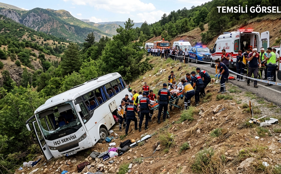 Can Pazarı: İşçi Servisi Devrildi, 19 Yaralı