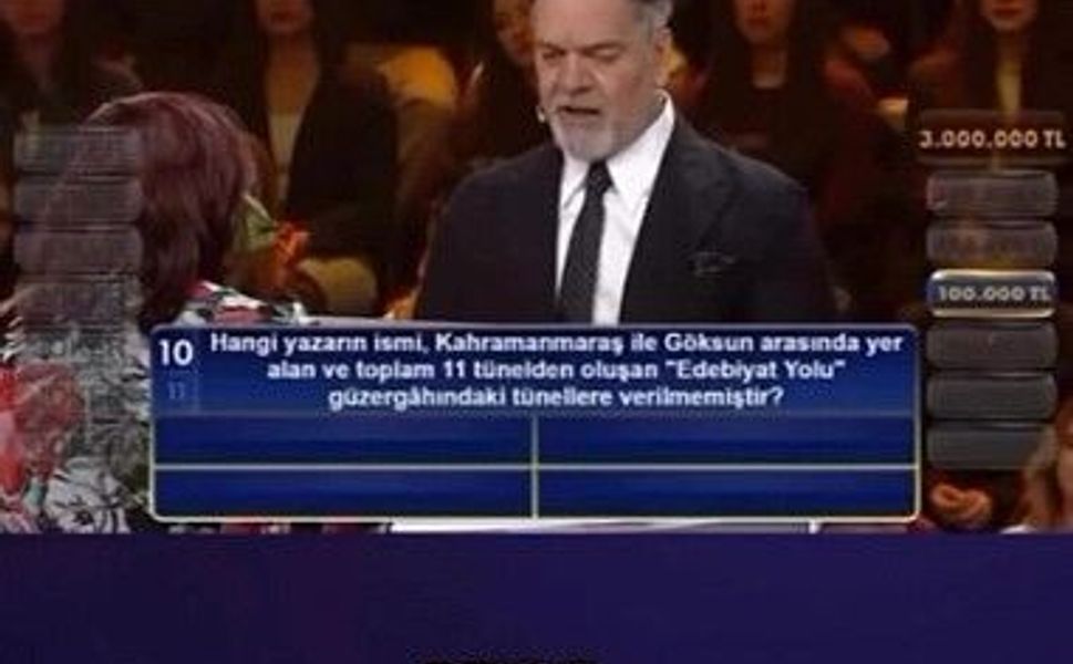 100 Bin TL’lik Kahramanmaraş Sorusu Yarışmacıyı Eledi