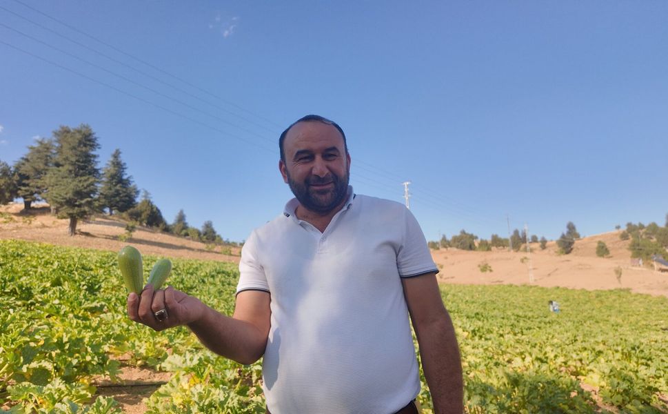 Fabrikası Yıkıldı, Tarlaya Sarıldı! Günde 600 Kilo Kabak Üretiyor
