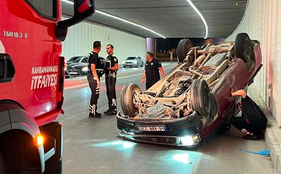 Kontrolden Çıkan Pikap Takla Attı: 1 Yaralı