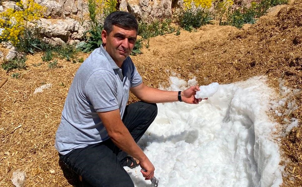 Yazın Serinleten Gelenek: Yaylada Saklanan Kar Gün Yüzüne Çıktı
