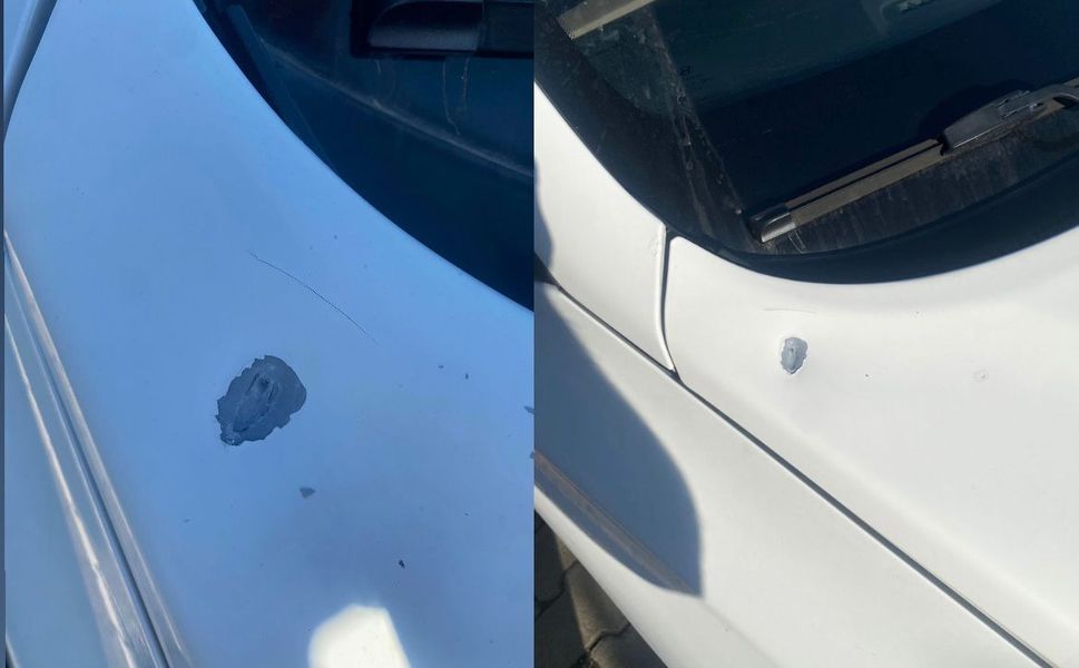 Afşin’de Park Halindeki Araca Yorgun Mermi İsabet Etti