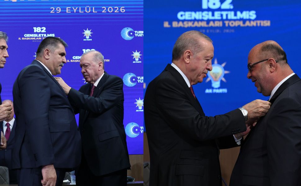 Kahramanmaraş’ın 2 Belediye Başkanı AK Parti’ye Katıldı! Rozetlerini Erdoğan Taktı
