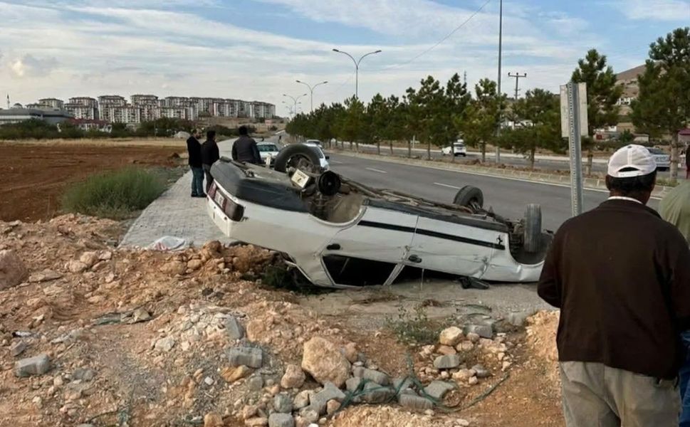 Afşin’de Otomobil Takla Attı: 1 Yaralı