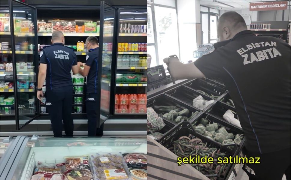 Elbistan’da Raflardaki Ürünler Denetleniyor