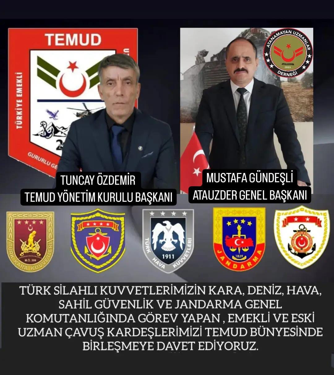 Türkiye Emekli Uzman Çavuşlar Derneği’nde Güç Birliği