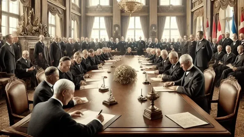 Dalle 2024 07 03 165029 A Realistic Historical Depiction Of The Signing Of The Montreux Convention In 1936 The Scene Is Set In A Grand And Elegant Conference Room In Montreu 1720014860