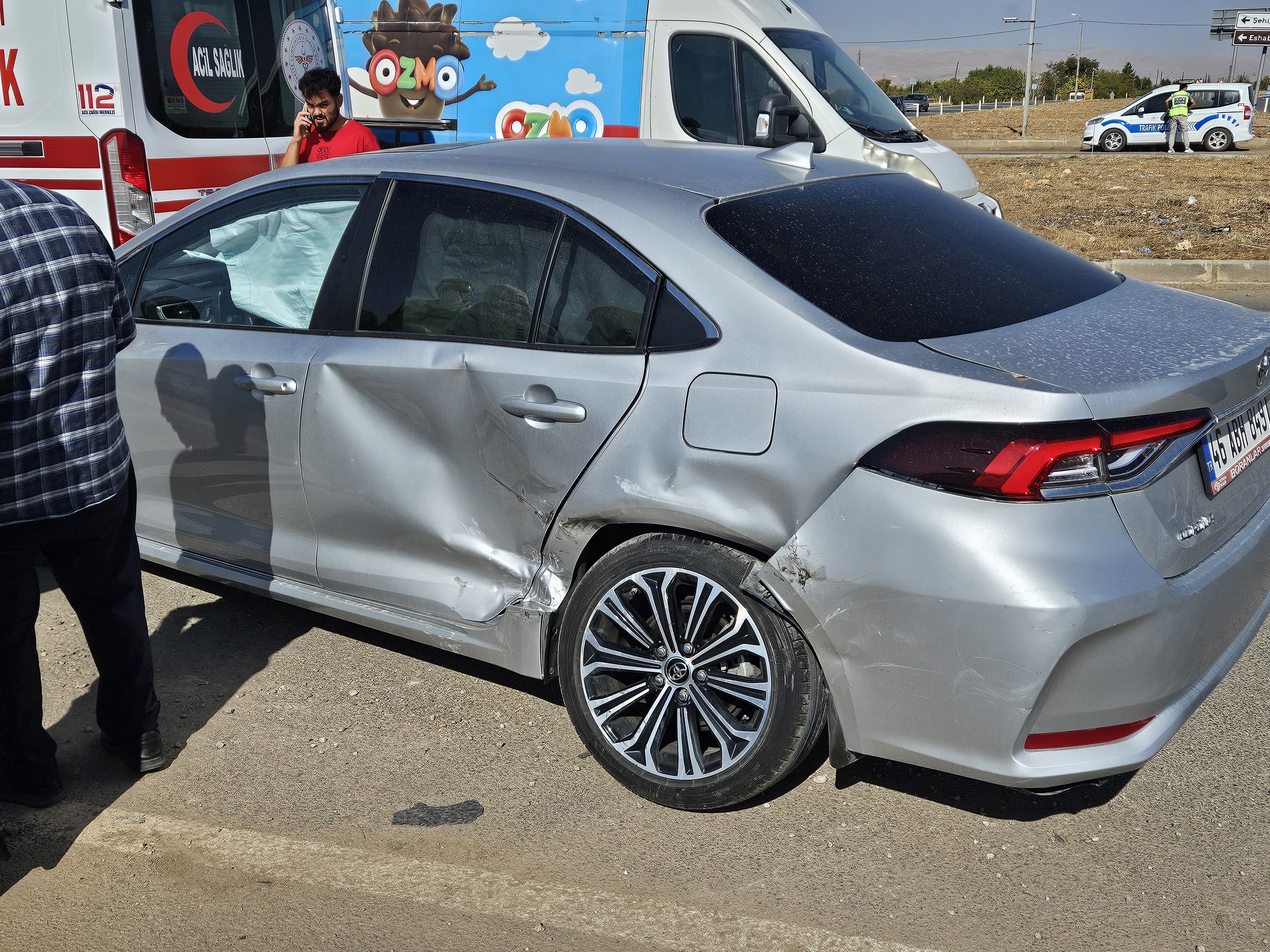 Afşin’de Çevre Yolunda Trafik Kazası 2 Yaralı4