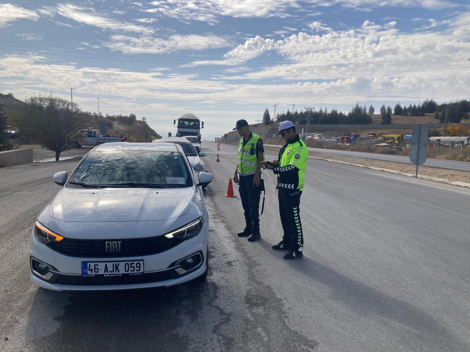 Afşin'de Emniyet Kemeri Denetimi Gerçekleştirildi (1)