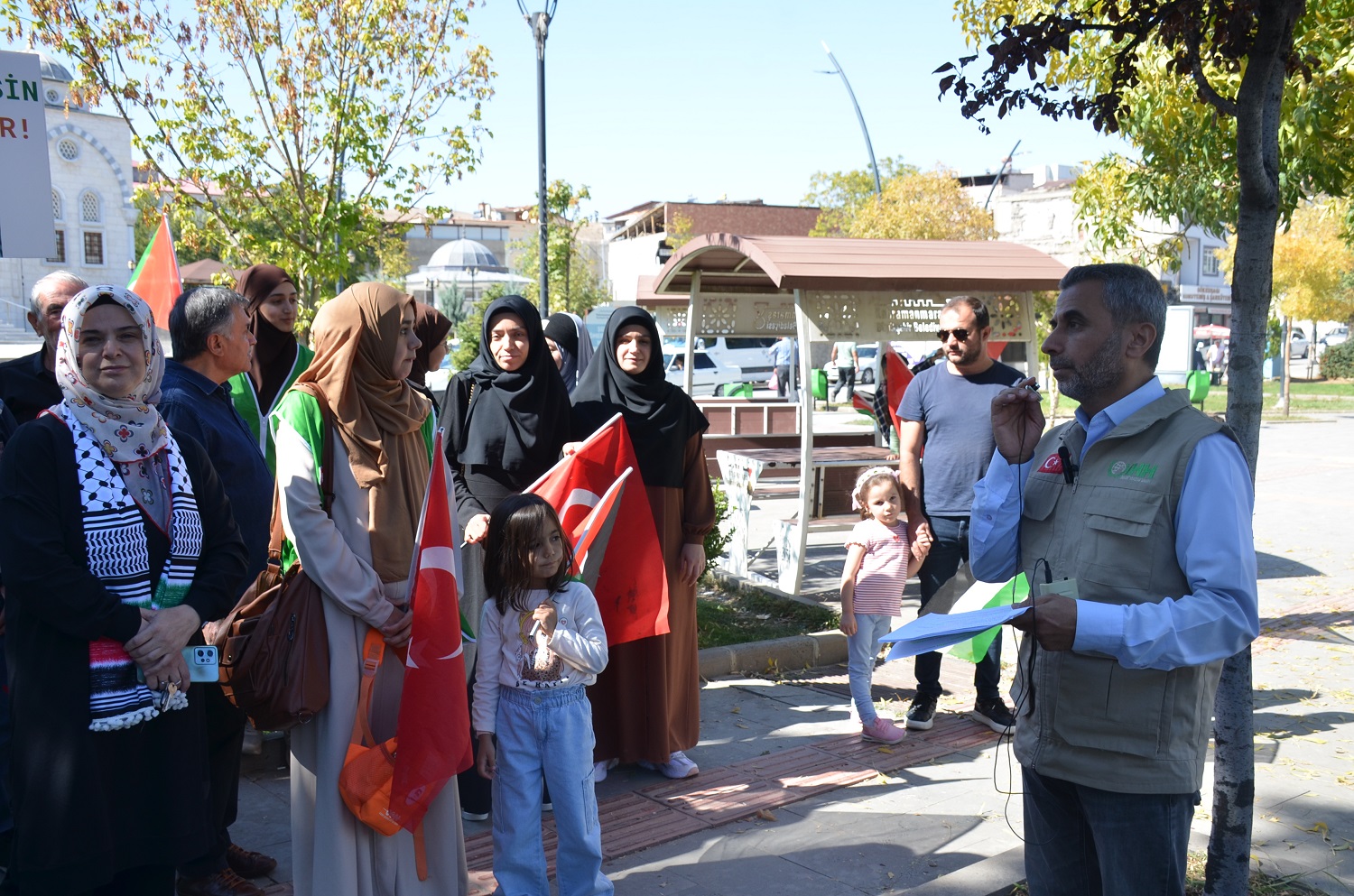 Afşin'de Filistin'e Destek Açıklaması Gazze İçin Ayaktayız (1)