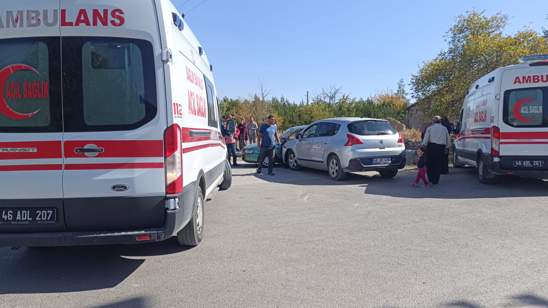 Afşin’de Maddi Hasarlı Trafik Kazası