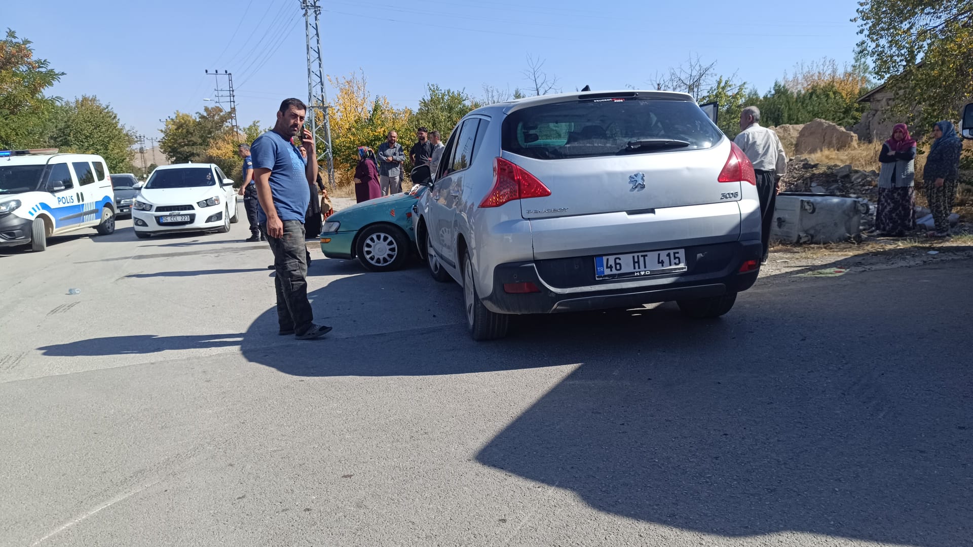 Afşin’de Maddi Hasarlı Trafik Kazası1