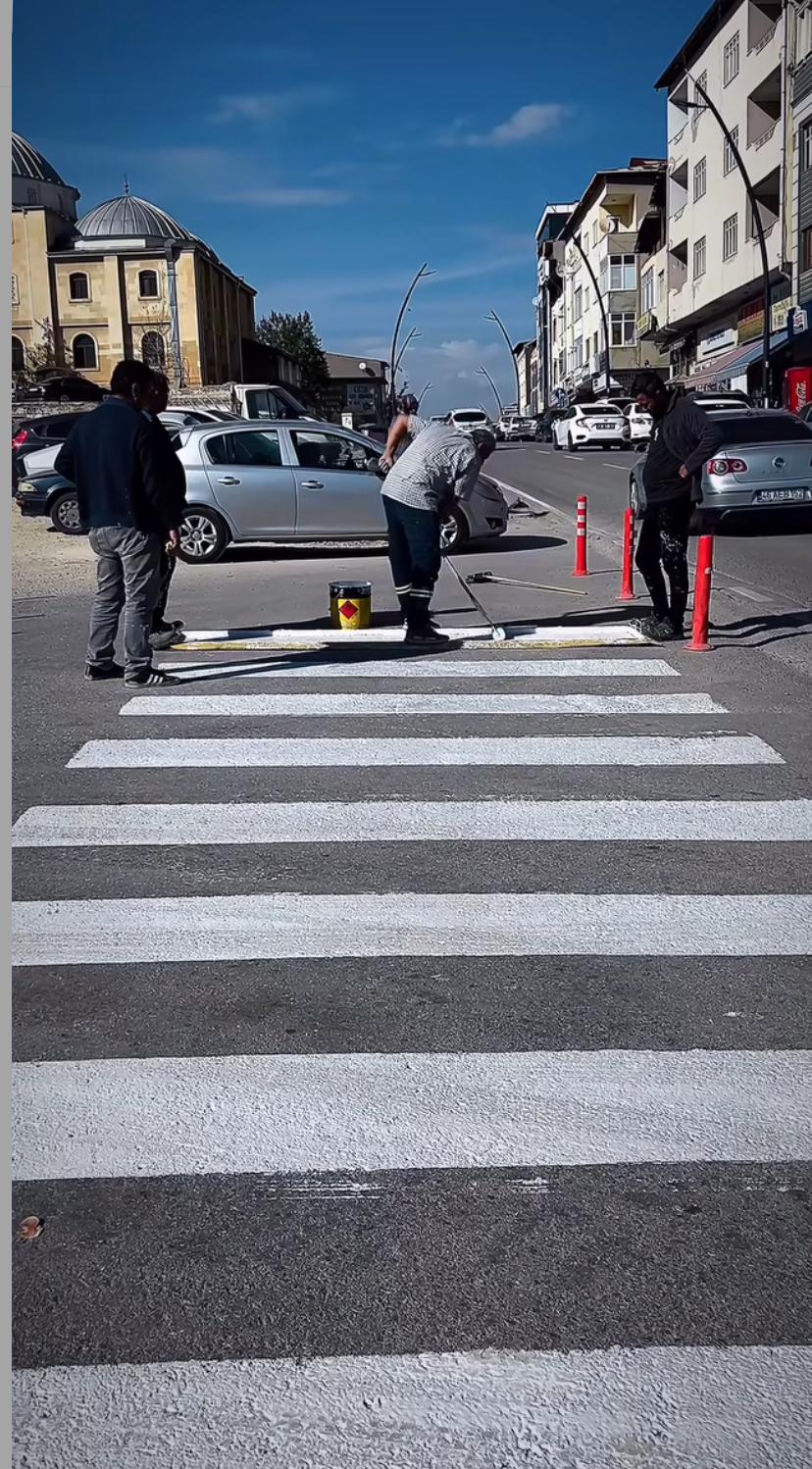 Afşin’de Yaya Yolu Çizgileri Yenileniyor3