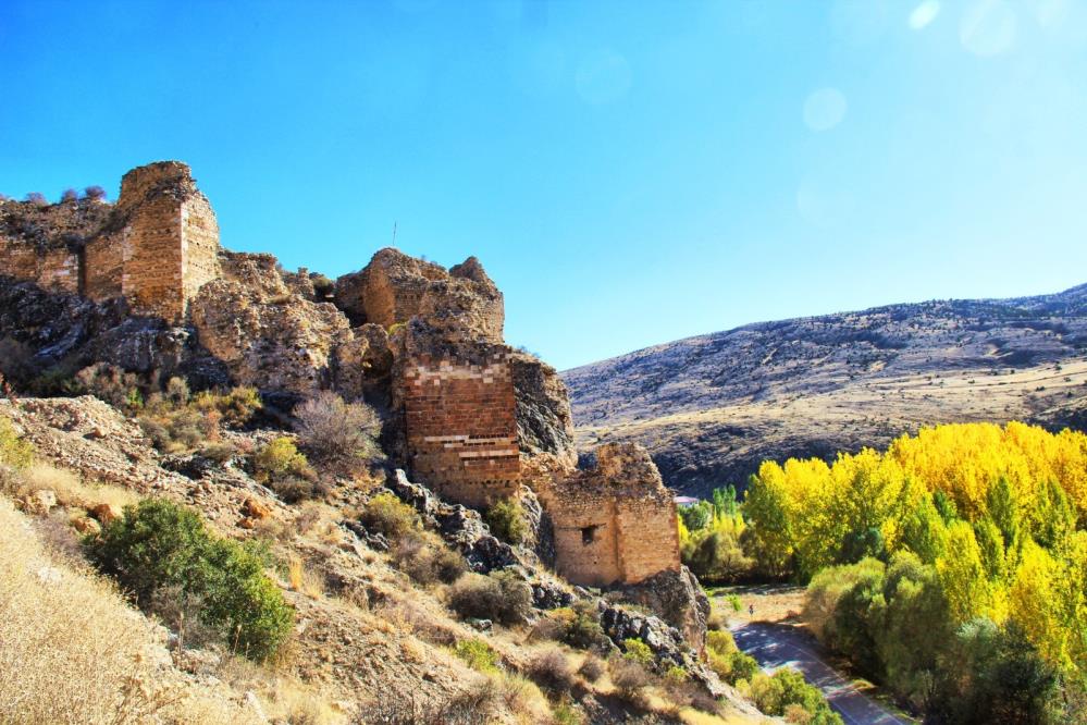 Kahramanmaraş'ta Hurman Kalesi Sarıya Büründü 2