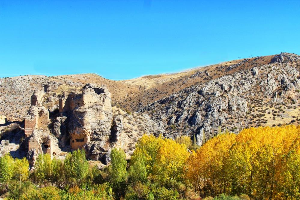 Kahramanmaraş'ta Hurman Kalesi Sarıya Büründü 3