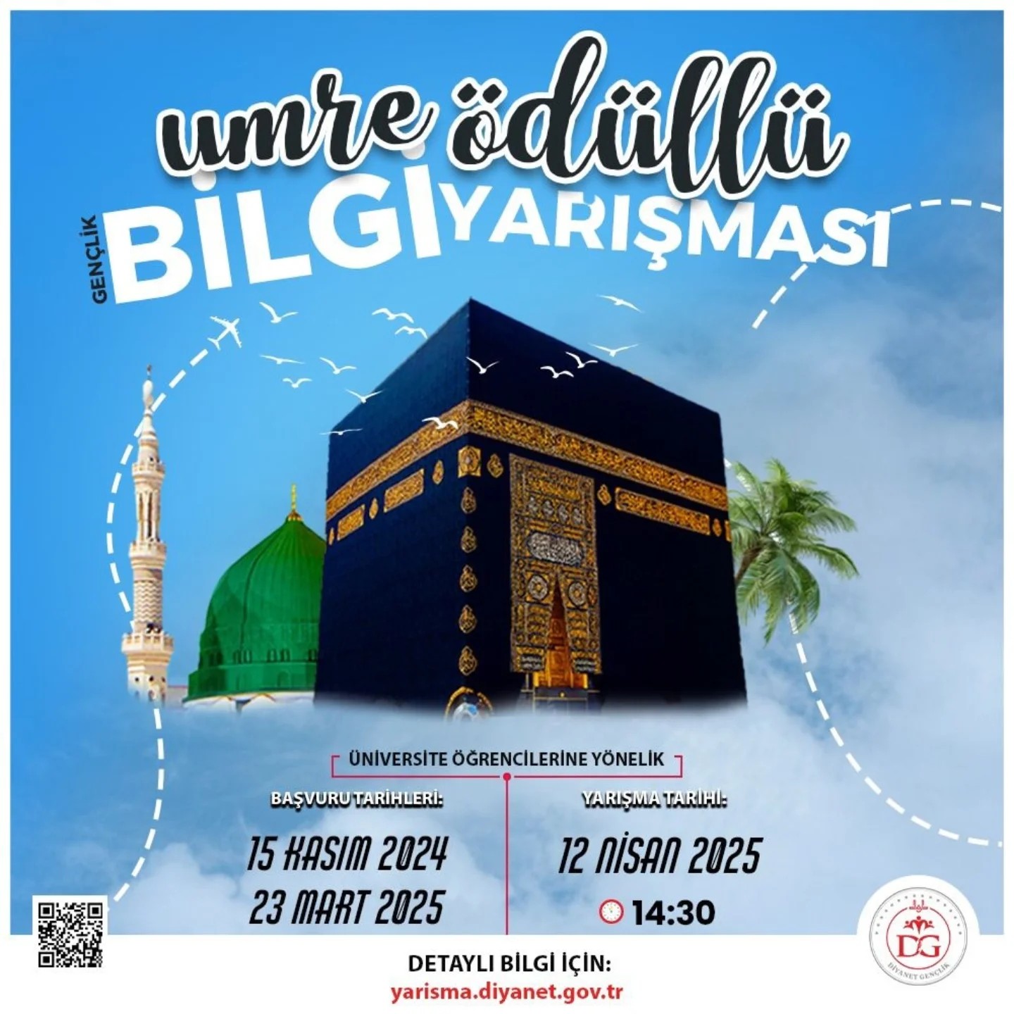 Diyanet İşleri Başkanlığından Gençlere Umre Ödüllü Bilgi Yarışması