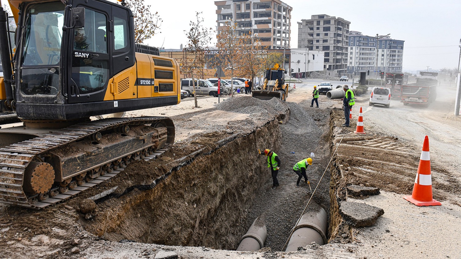 Dulkadiroğlu’nda Da Yeni Altyapı Hatlarının İmalatı Hızla Sürüyor (1)