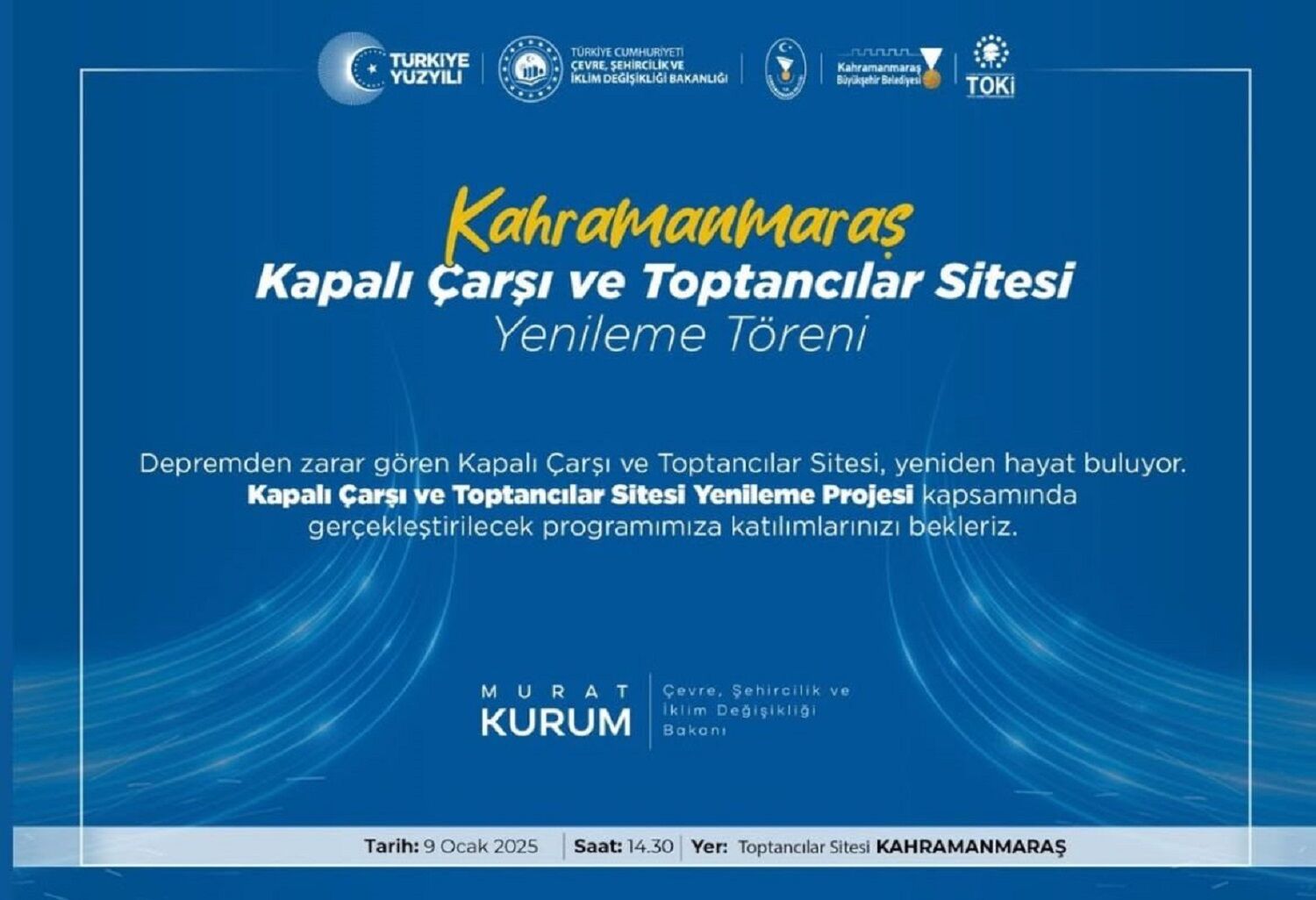 Bakan Kurum’un Katılımıyla Kapalı Çarşı Ve Toptancılar Sitesi’nin Yenileme Töreni Gerçekleştirilecek (4)