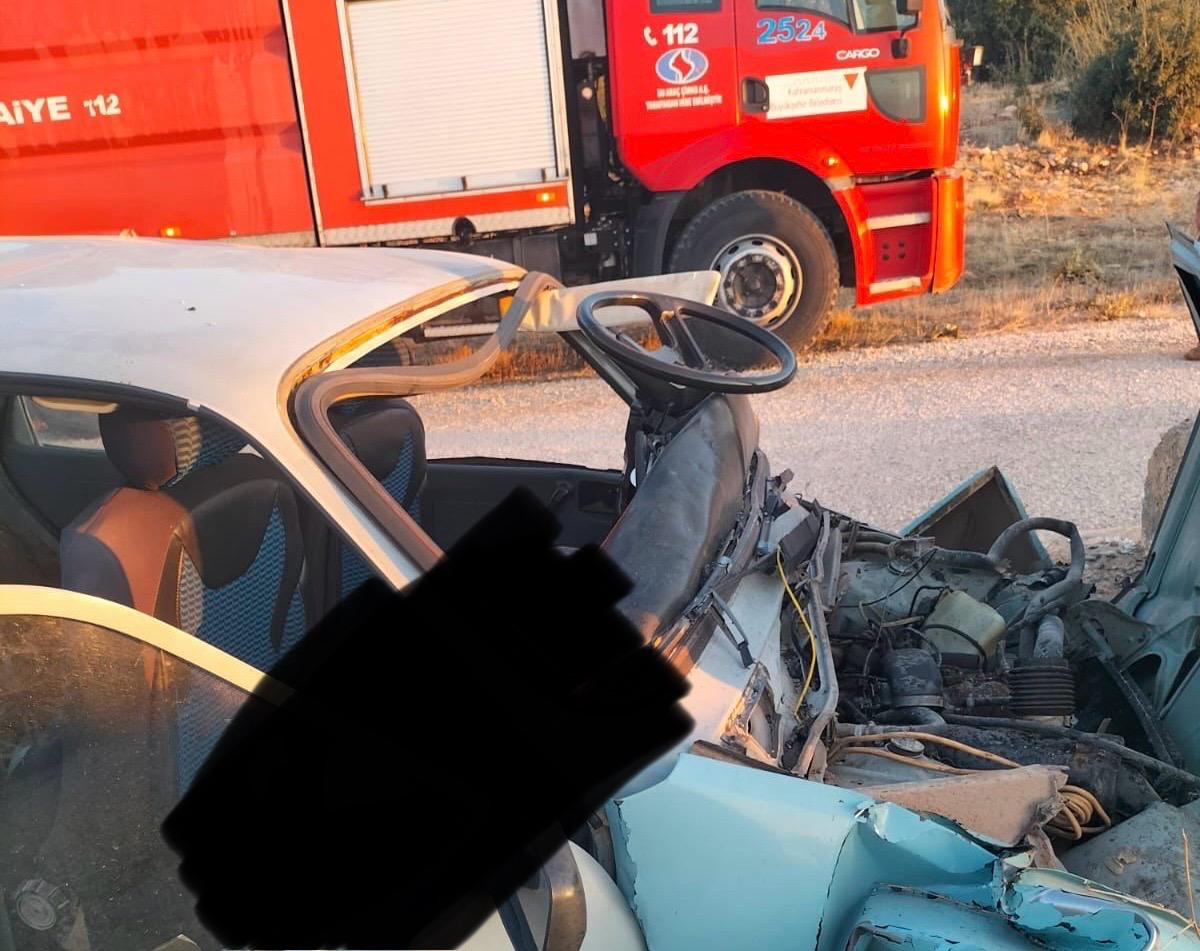 Pazarcık'ta Trafik Kazası 1 Ölü, 1 Yaralı 1