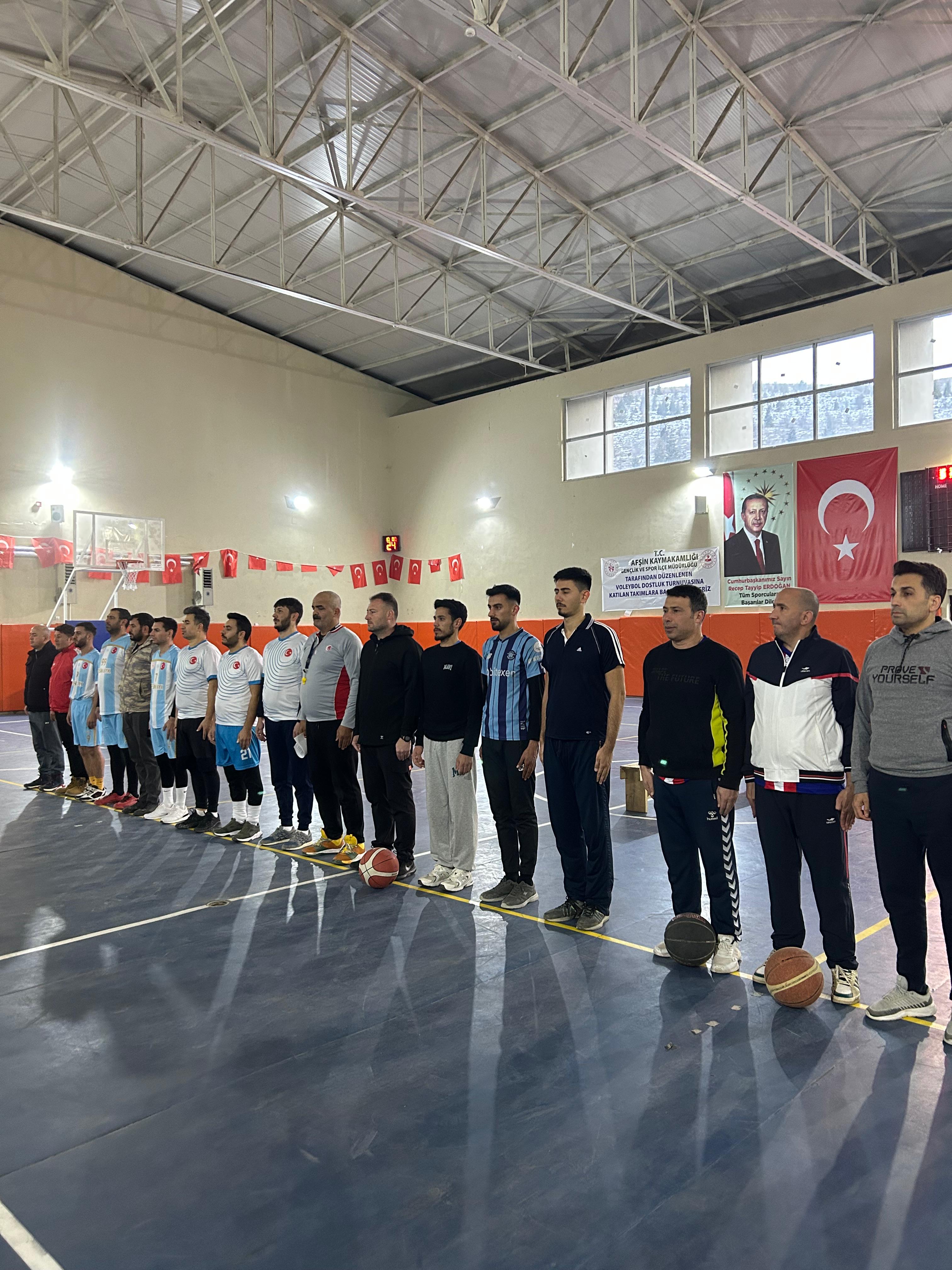 Afşin’de Basketbol Turnuvası Başladı