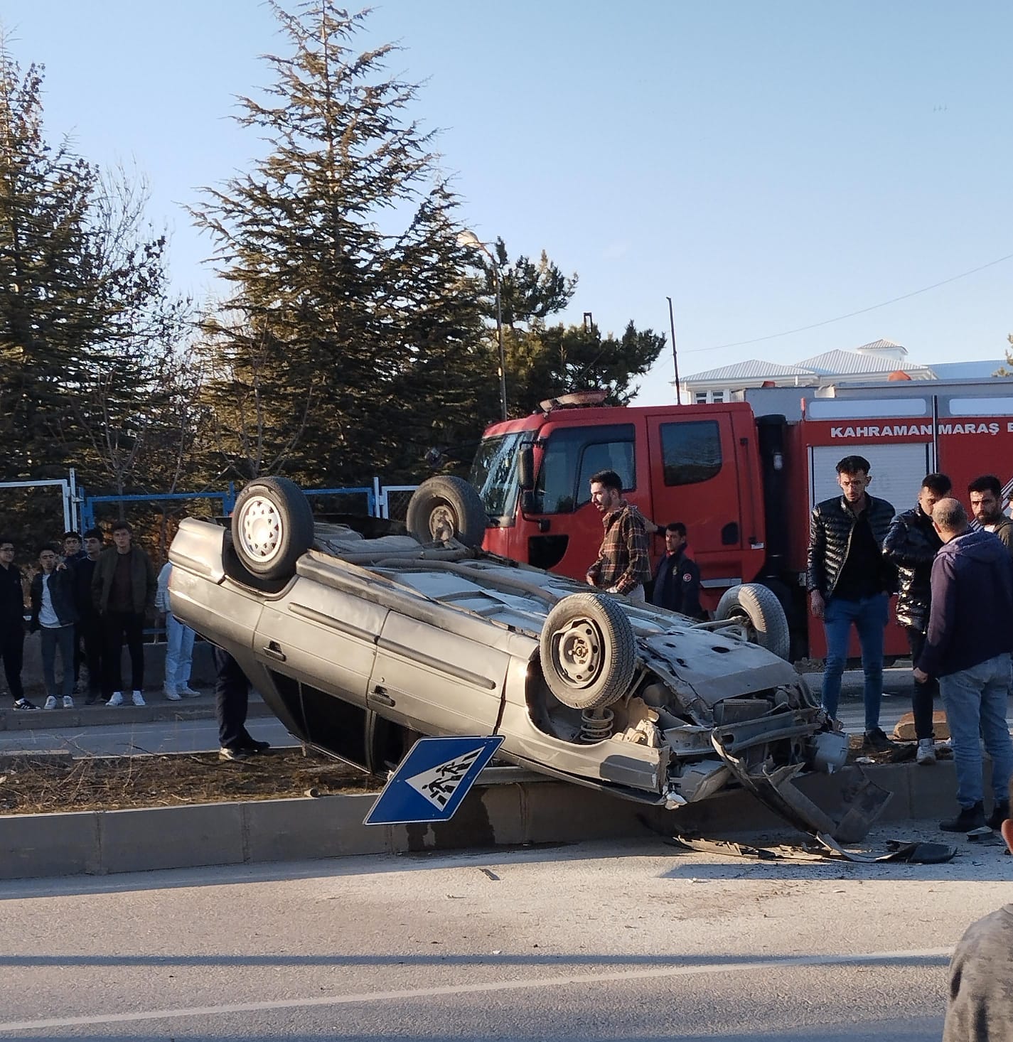 Afşin’de Maddi Hasarlı Trafik Kazası-2