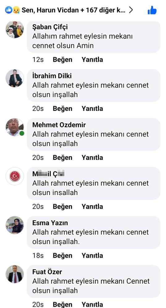 Cinayetle Suçlanan Muhtar, Taziye Mesajı Yayınlamış 5