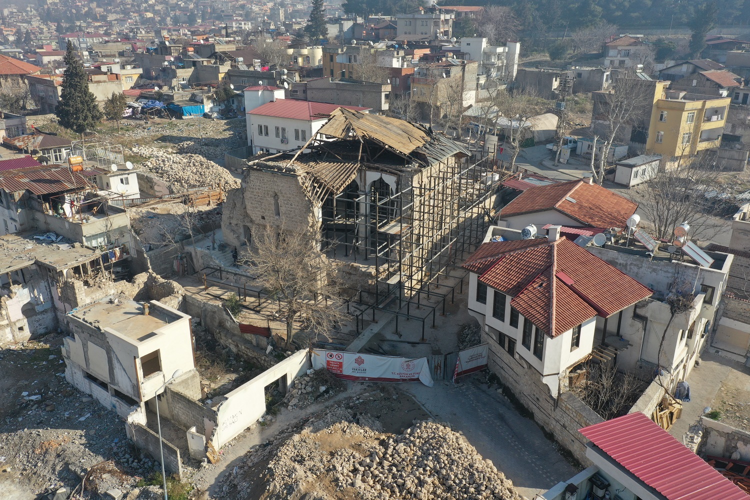 Depremde Zarar Gören Kahramanmaraş'taki Tescilli Kültür Varlıklarının Restorasyonları Sürüyor (2)