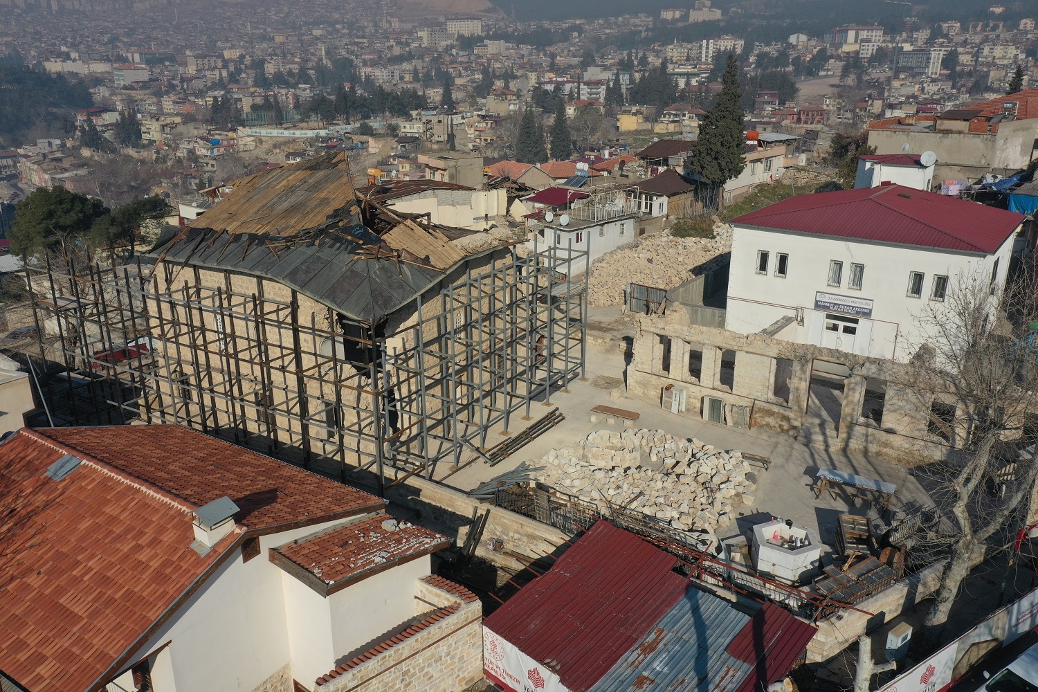 Depremde Zarar Gören Kahramanmaraş'taki Tescilli Kültür Varlıklarının Restorasyonları Sürüyor (5)