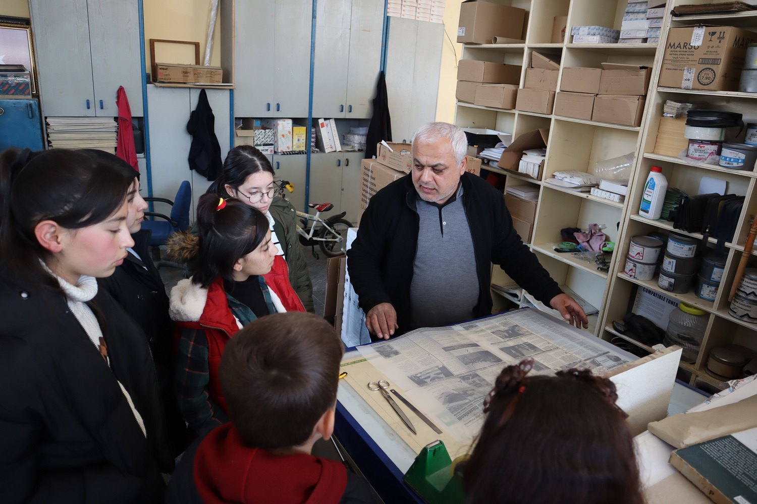 Nadır Ortaokulu Öğrencileri Gazete Baskısını Yerinde İnceledi (1)