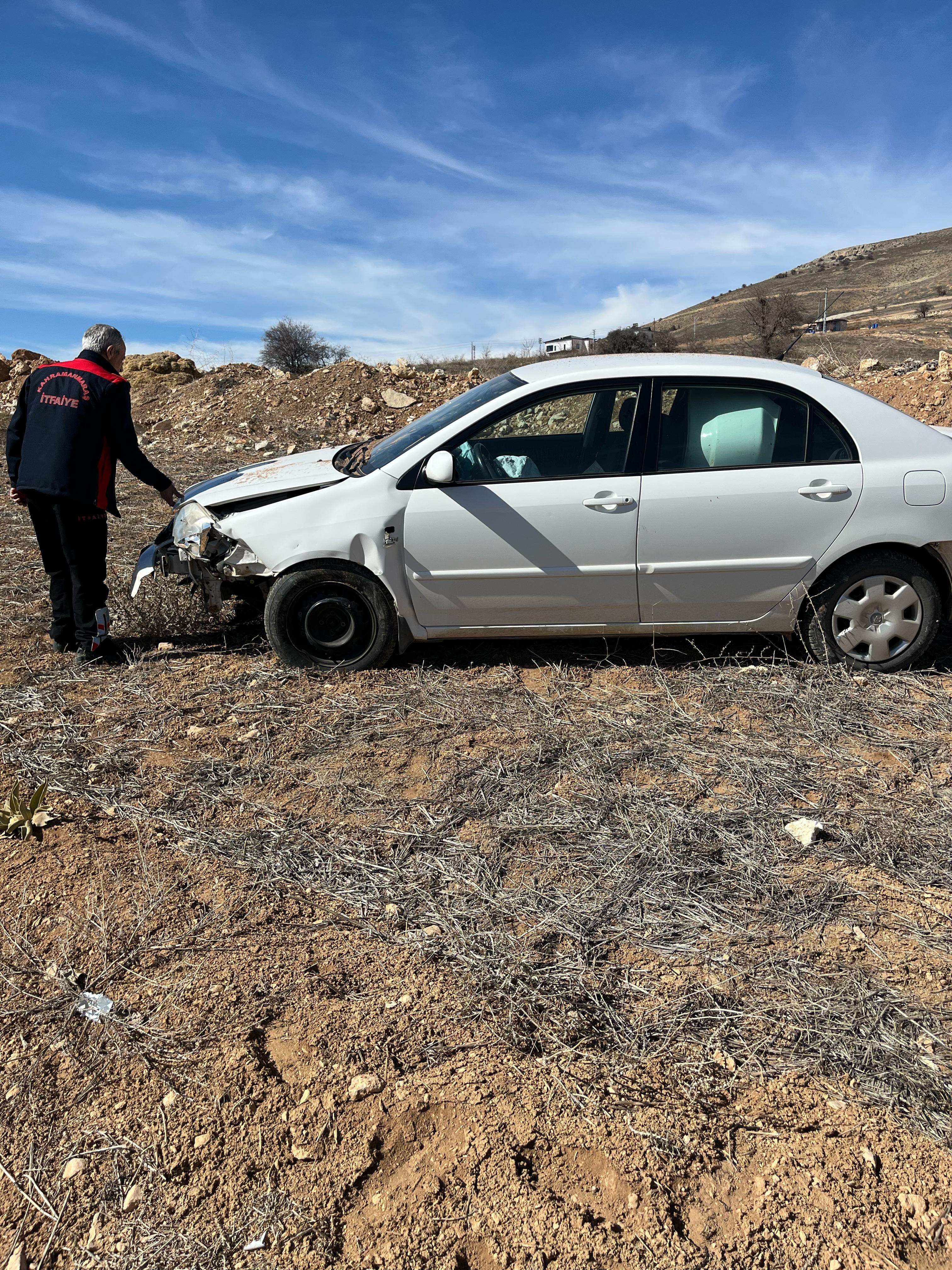 Afşin’de Kalp Krizi Geçiren Sürücü Şarampole Uçtu2