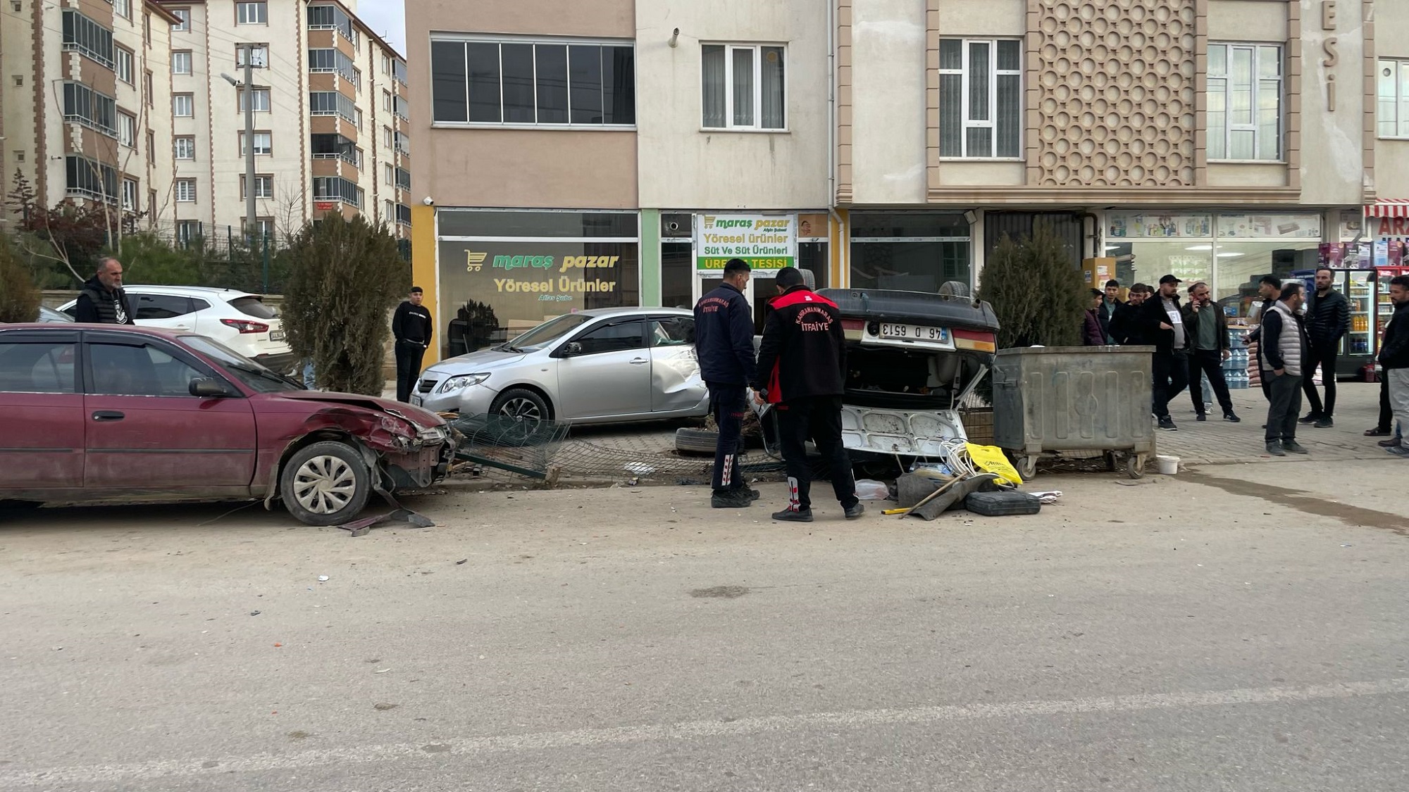 Afşin’de Otomobil Takla Attı (3)