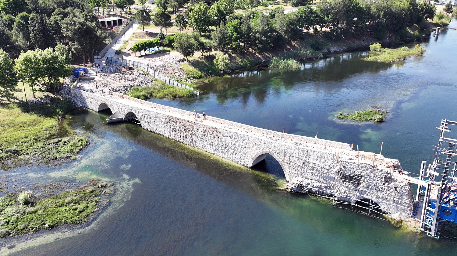 500 Yıllık Tarihi Köprünün Restorasyonunda Sona Gelindi (3)