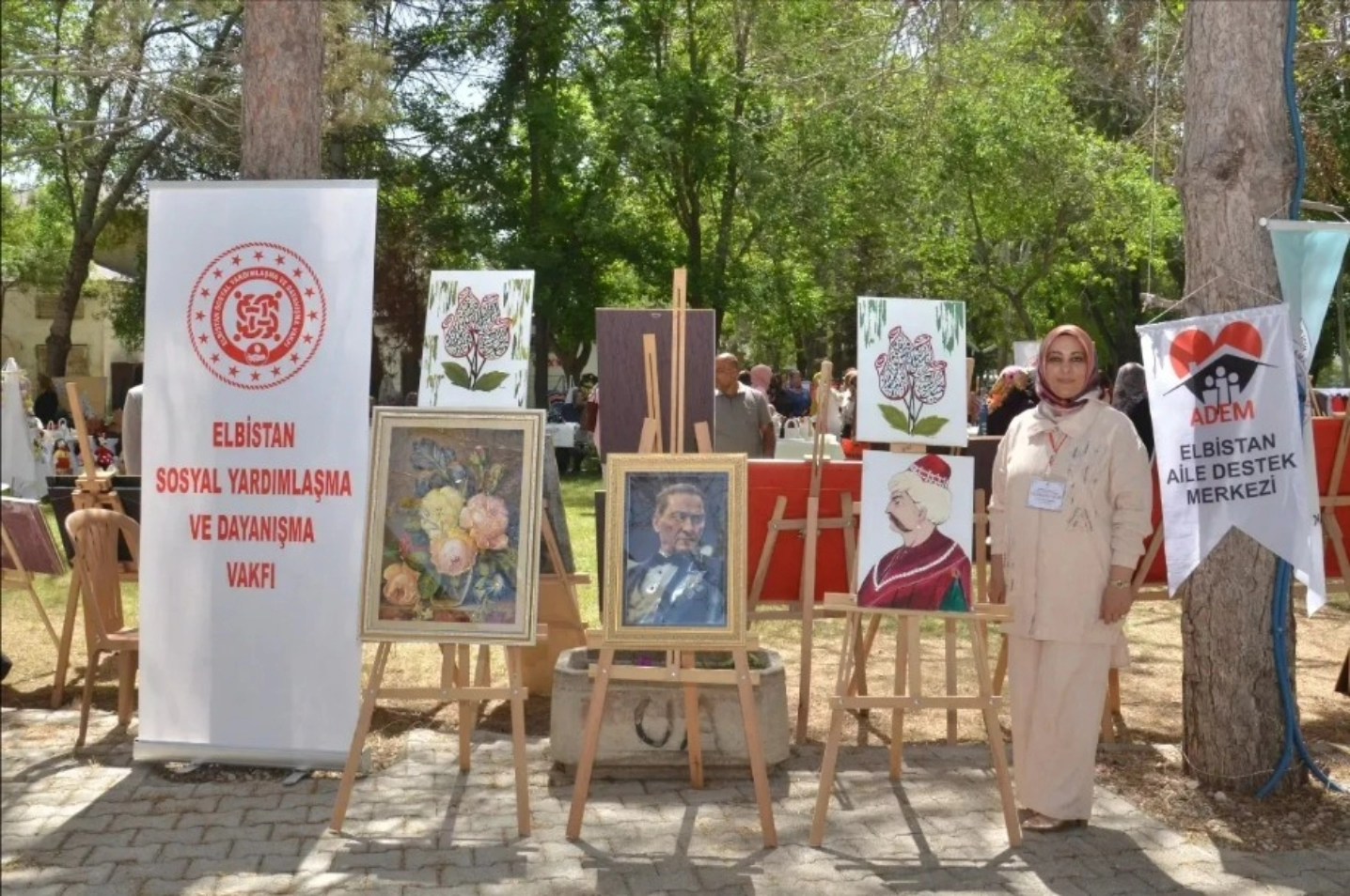 Elbistan’da Kursiyerler El Emeği Eserlerini Sergiledi3