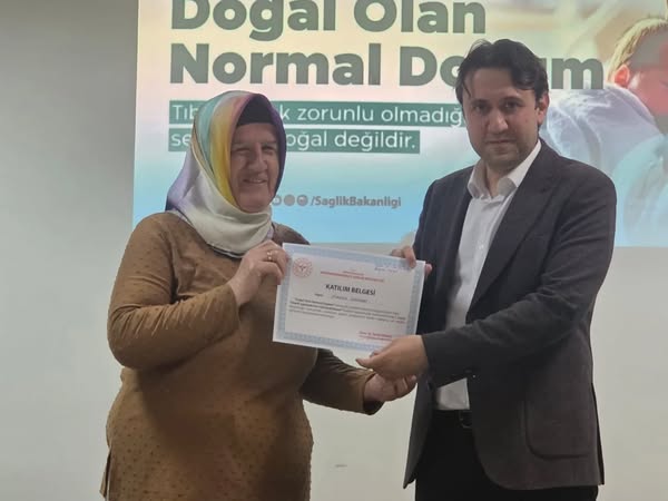 Kahramanmaraş'ta Normal Doğum Eylem Planı Eğitimlerinin Dördüncü Grubu Tamamlandı