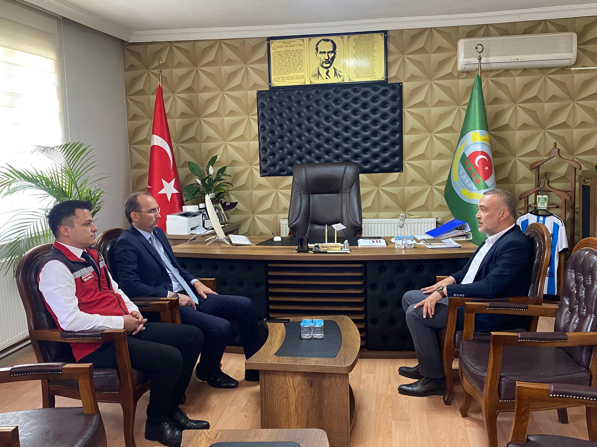 Kaymakam Sarıdoğan’dan Afşin Ziraat Odası Başkanlığı’n Ziyaret1