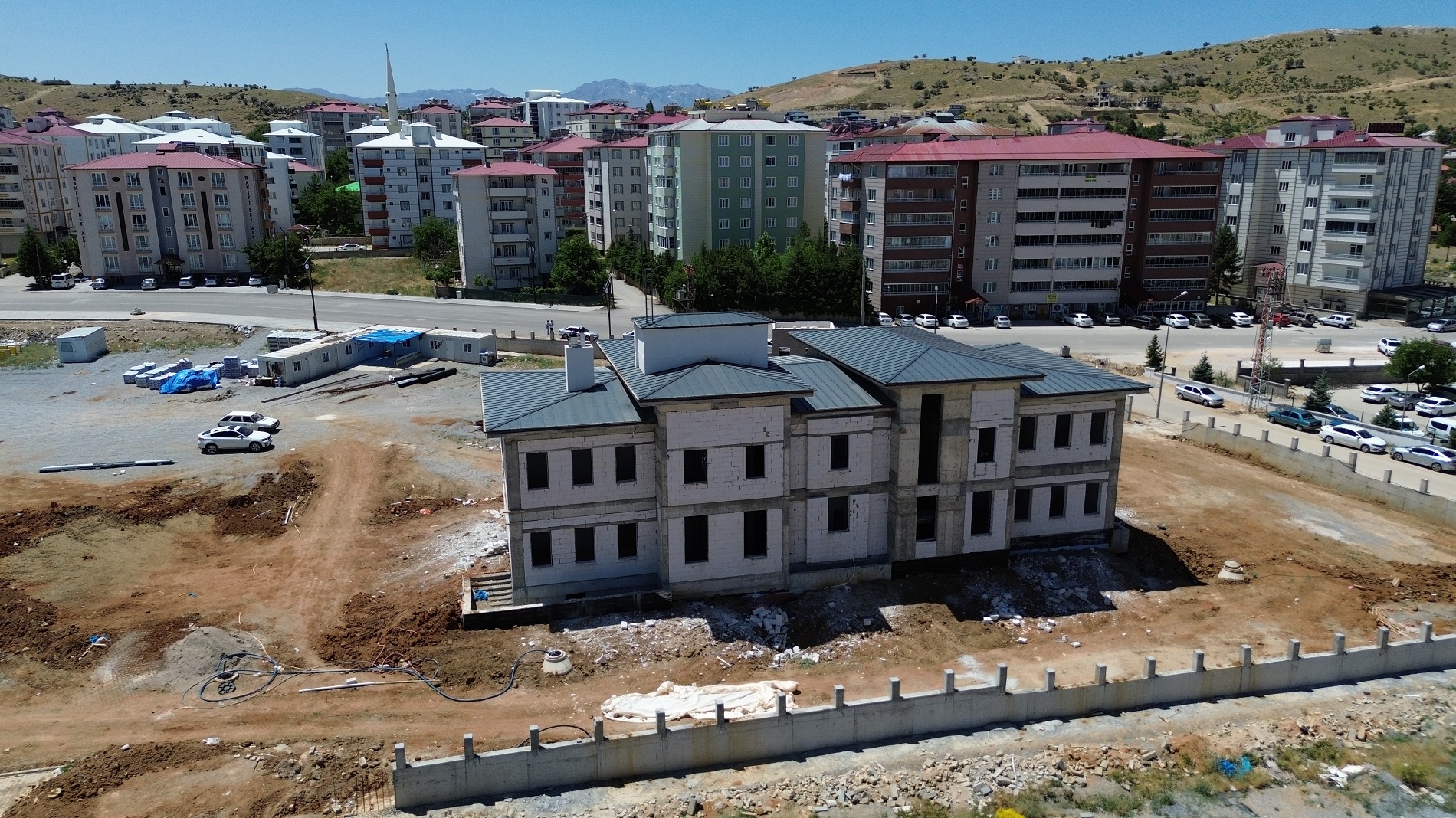 Afşin Emniyet Müdürlüğü Binasında Çalışmalar Tüm Hızıyla Sürüyor (3)